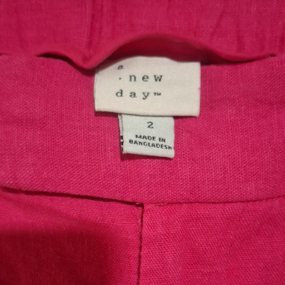 NWT.a new day Pink High-Rise Women's Bermuda Shorts Size 2 - Picture 2 of 8